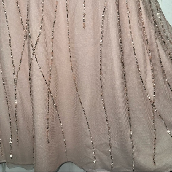 BHLDN ADRIANNA PAPELL BROOKLYN DRESS BLUSH SIZE 2 - Picture 15 of 16